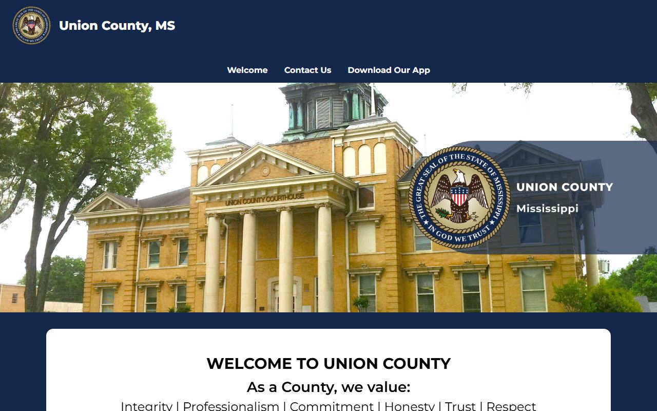 Union County court records and land records access on the county website