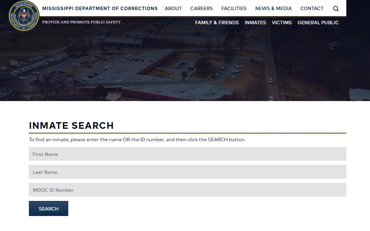 Union County inmate records and the Mississippi Department of Corrections inmate search